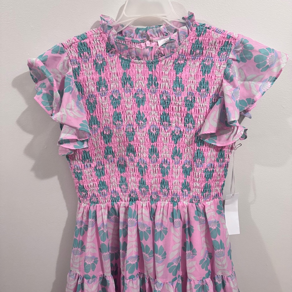 NWT J. Marie Reagan Ruched  Short Sleeve Dress Size Medium - Picture 5 of 5
